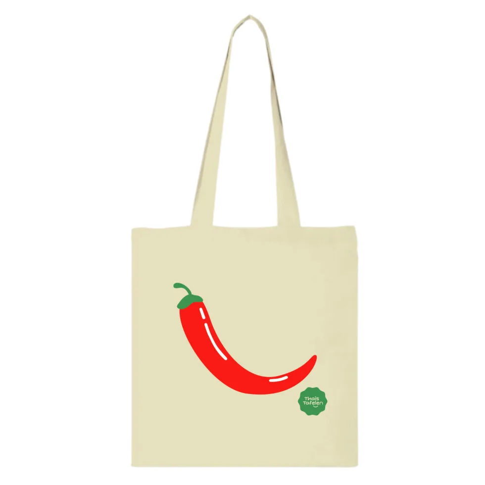Thais Tafelen Katoenen Tas Chili Peper